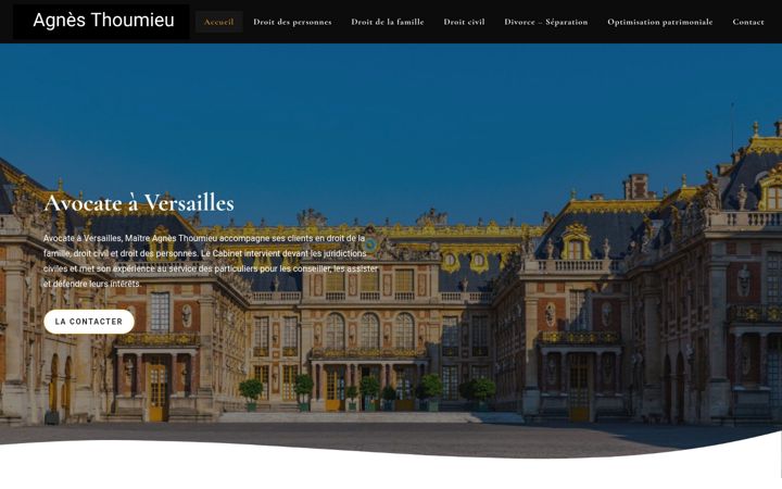 Screenshot of agnesthoumieuavocat.fr