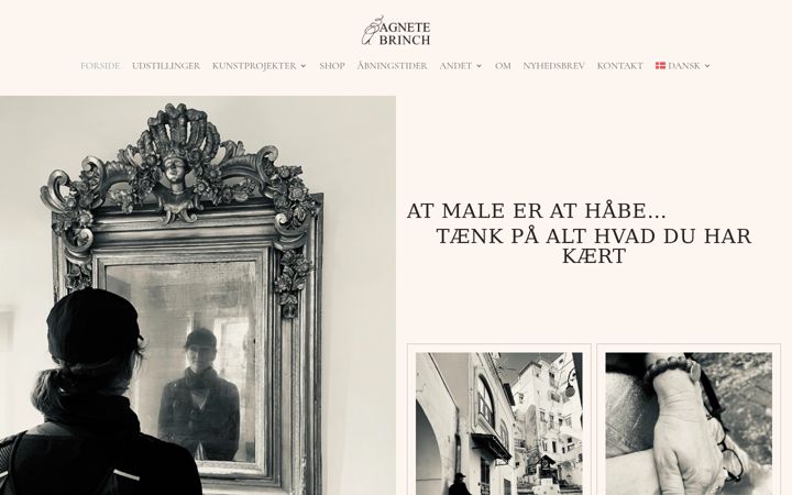 Screenshot of agnetebrinch.dk