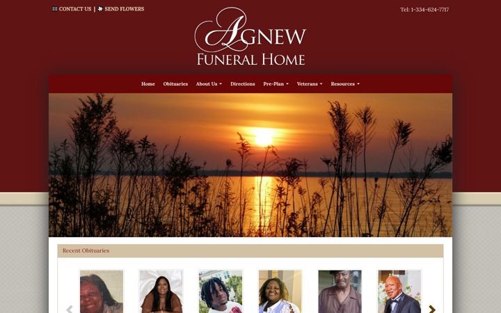 Screenshot of agnewfh.com