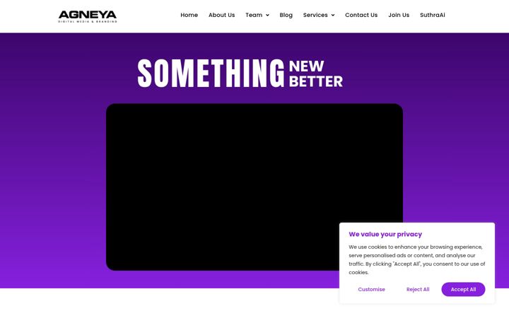 Screenshot of agneyadmb.com