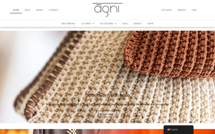 Ekraanipilt saidist agni-di.com