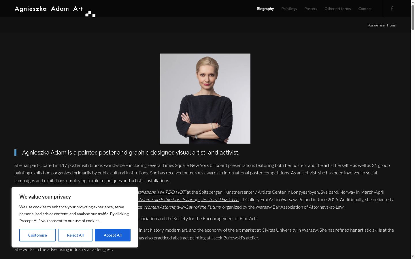 Zrzut ekranu banera zgody wyświetlanego przed jakąkolwiek interakcją