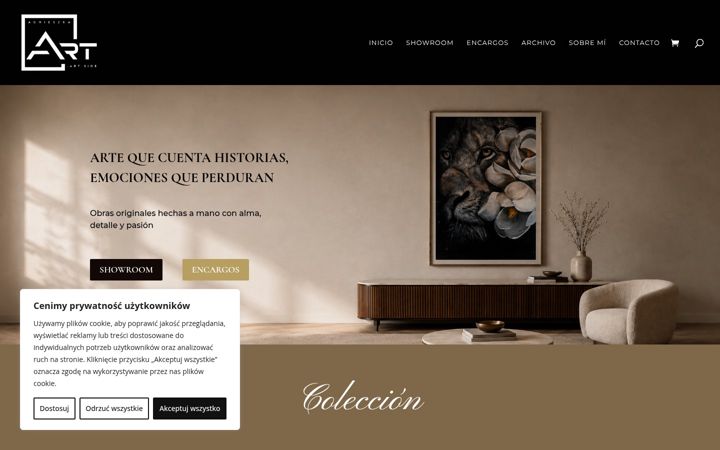 Screenshot of agnieszkaartside.com