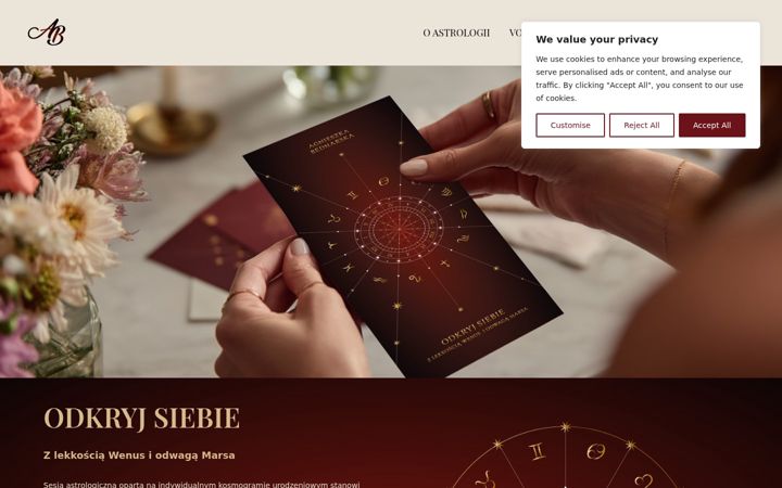 Screenshot of agnieszkabednarska.com