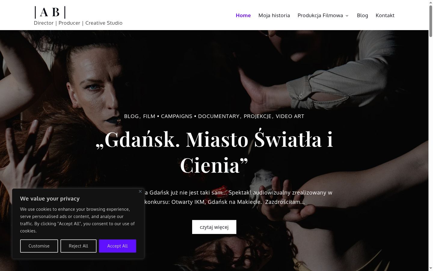 Zrzut ekranu banera zgody wyświetlanego przed jakąkolwiek interakcją