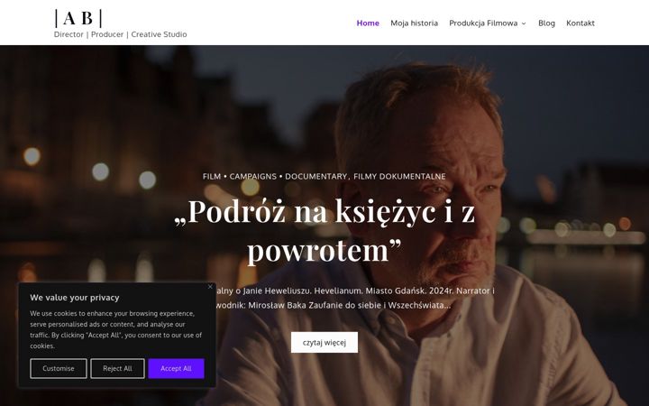 Zrzut ekranu agnieszkabekalarczyk.pl