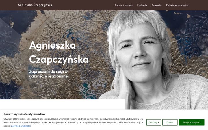 Zrzut ekranu agnieszkaczapczynska.pl