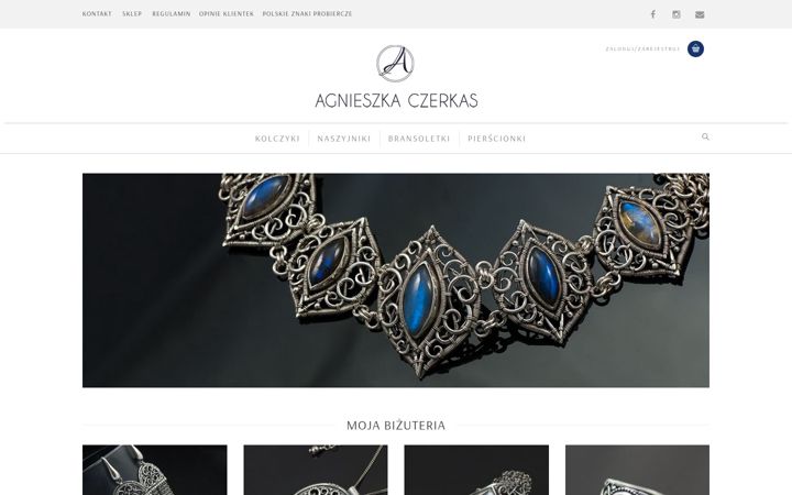Zrzut ekranu agnieszkaczerkas.com