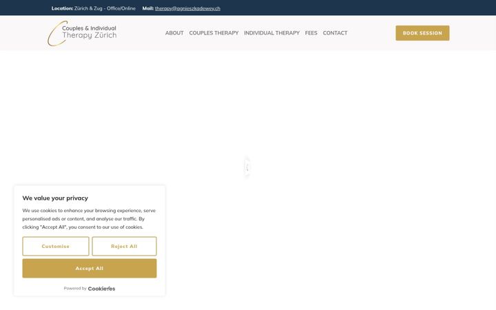 Screenshot of agnieszkadewey.ch