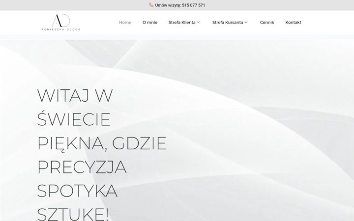 Screenshot of agnieszkadudon.pl
