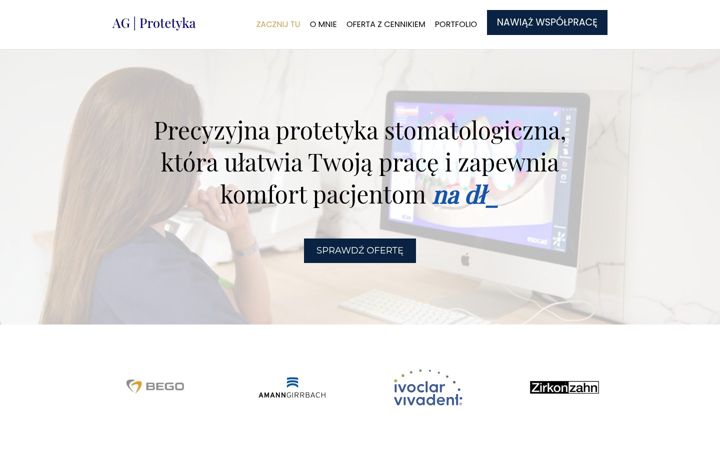 Zrzut ekranu agnieszkadudzinska.pl