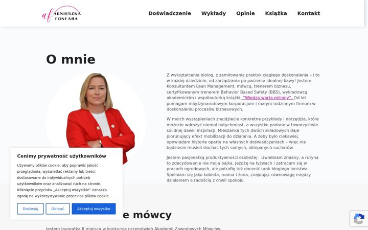Zrzut ekranu agnieszkafonfara.pl