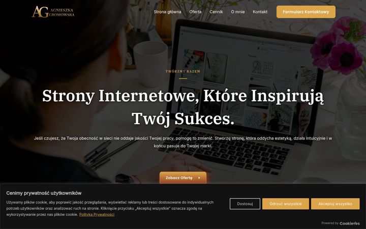Screenshot of agnieszkagromowska.pl