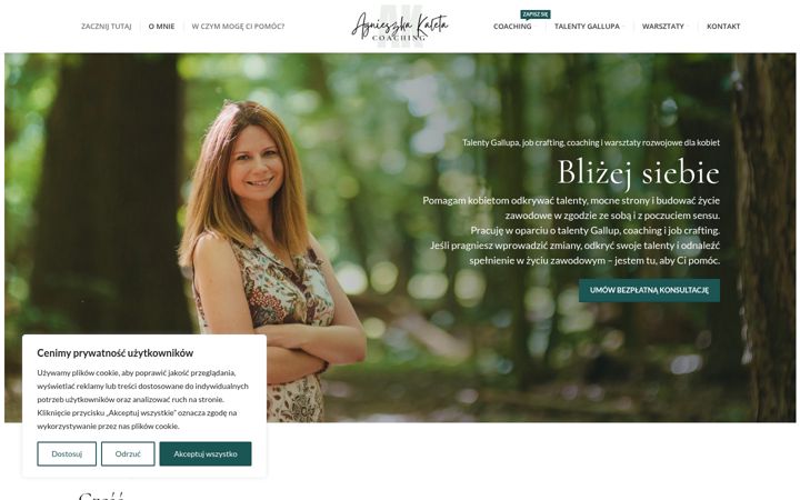 Screenshot of agnieszkakaleta.pl