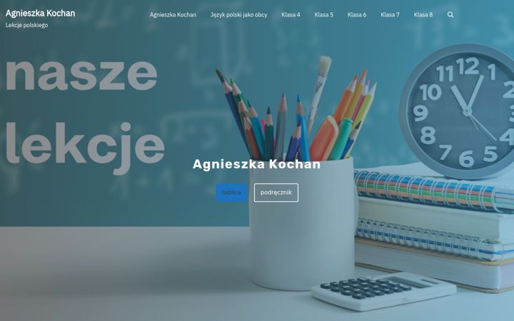 Screenshot of agnieszkakochan.pl
