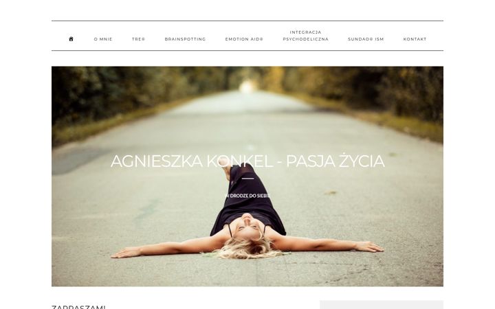Captură de ecran a agnieszkakonkel.pl