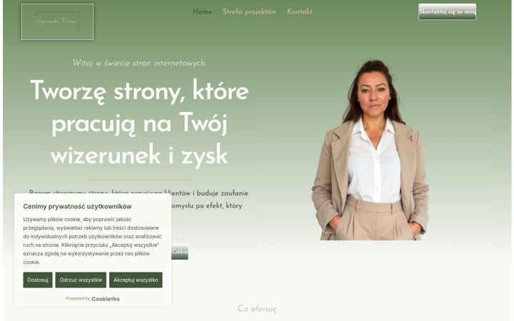 Screenshot of agnieszkakoziar.pl