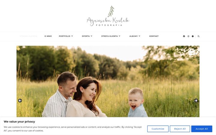 Screenshot of agnieszkakrolakfotografia.pl