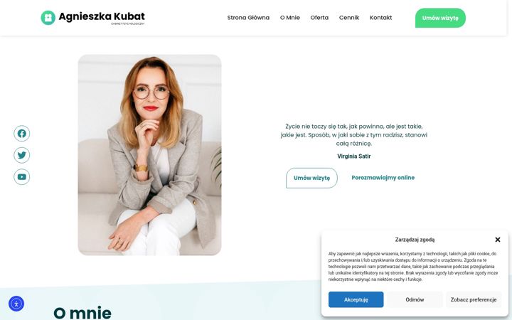 Screenshot of agnieszkakubat.pl