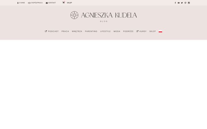 Captură de ecran a agnieszkakudela.pl