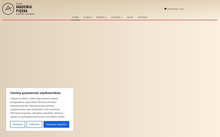 Screenshot ta' agnieszkalesniewska.pl