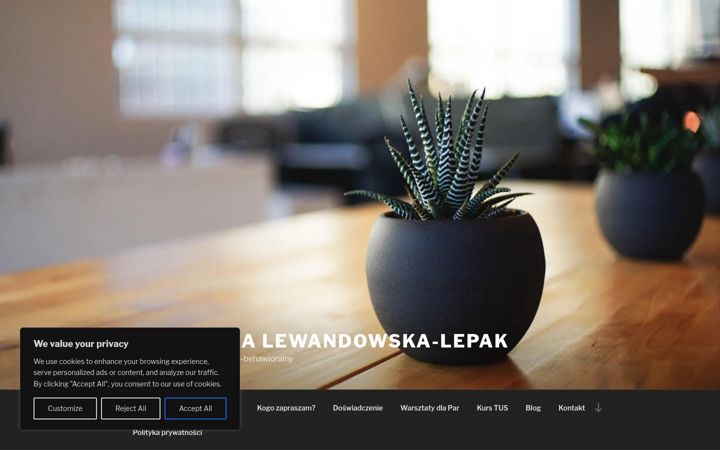 Screenshot of agnieszkalewandowskalepak.pl
