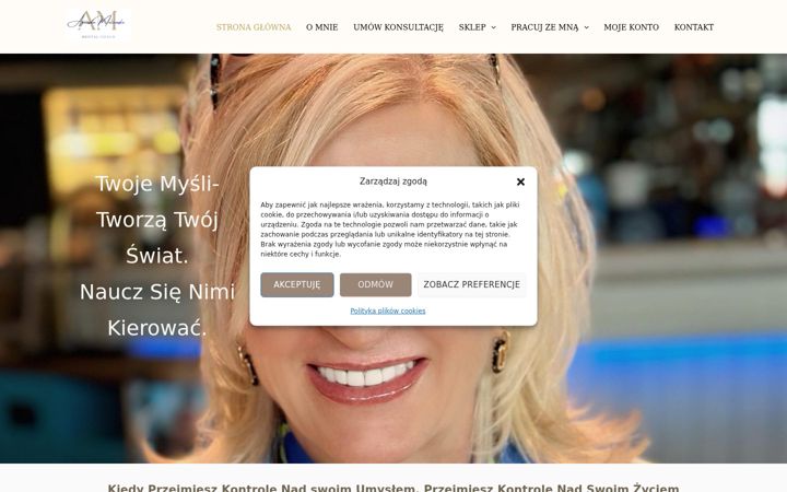 Screenshot of agnieszkamalinowska.com