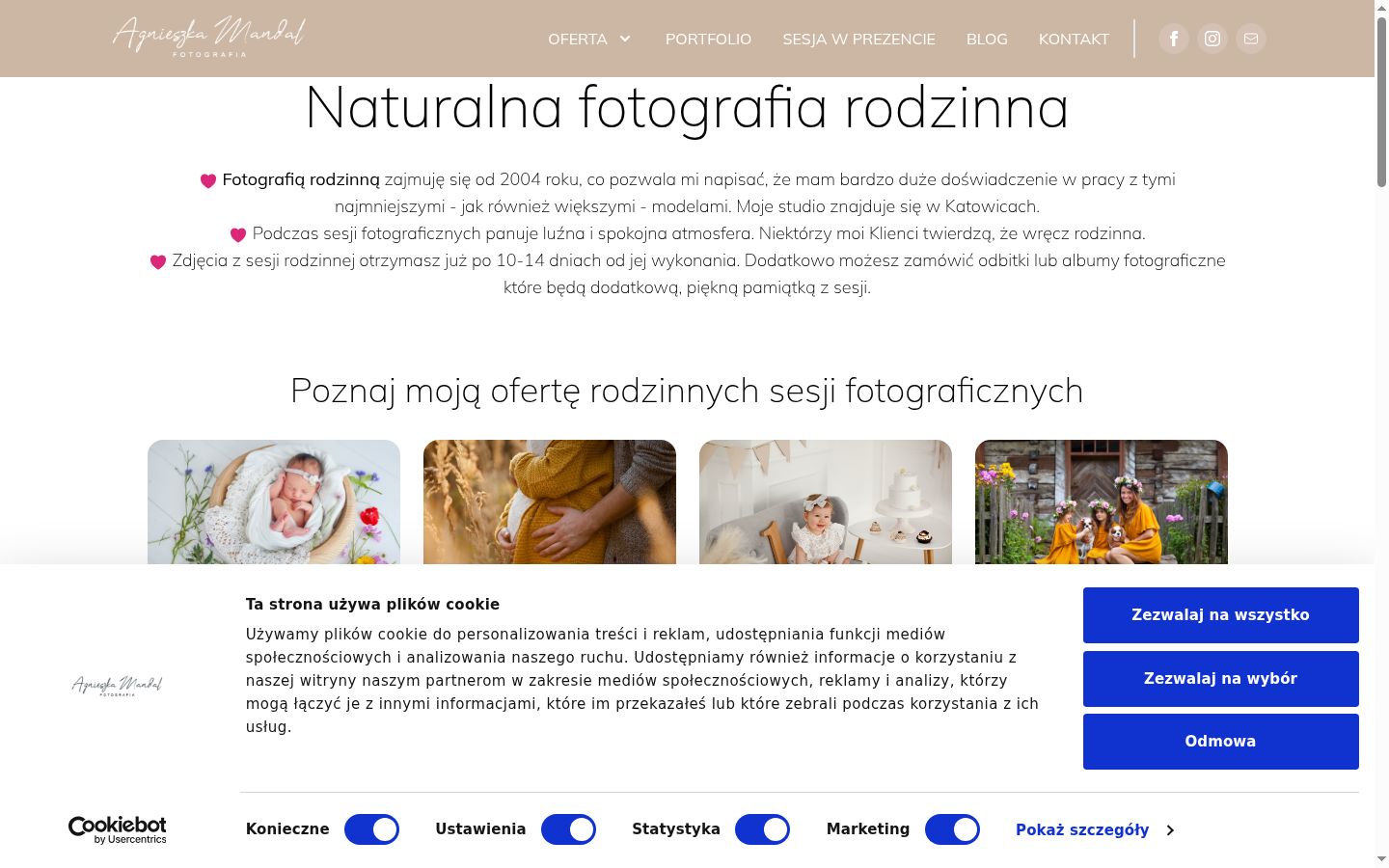 Captura de ecrã do banner de consentimento apresentado antes de qualquer interação