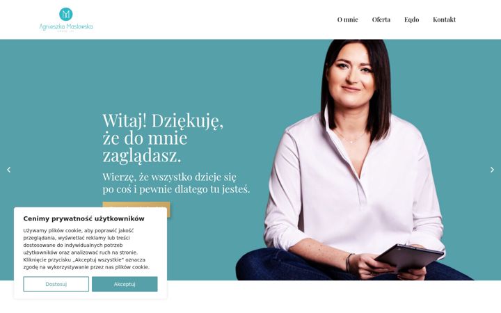 Captura de pantalla de agnieszkamaslowska.com