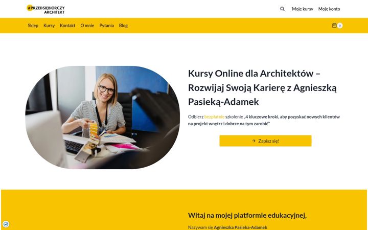 Screenshot ta' agnieszkapasiekaadamek.com