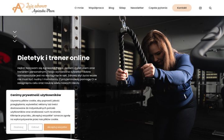 Screenshot of agnieszkaplewa.pl