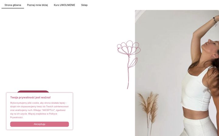 Screenshot of agnieszkasawicz.pl