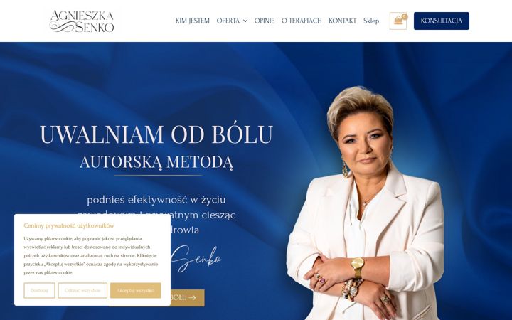 Snímek obrazovky agnieszkasenko.pl