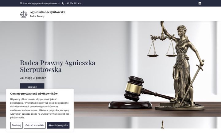 Screenshot of agnieszkasierputowska.pl
