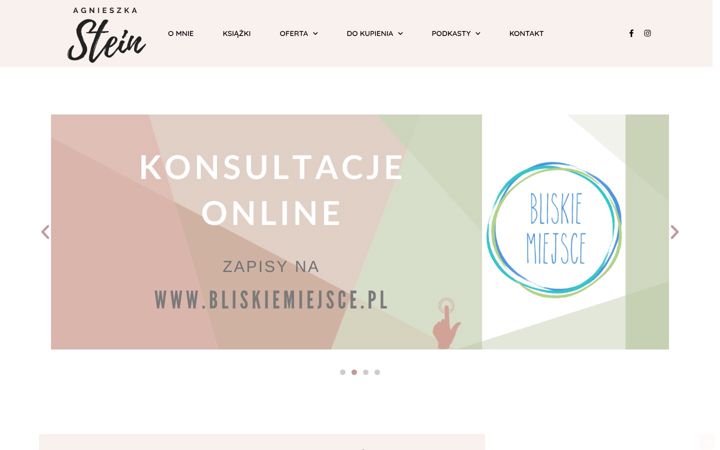 Screenshot of agnieszkastein.pl