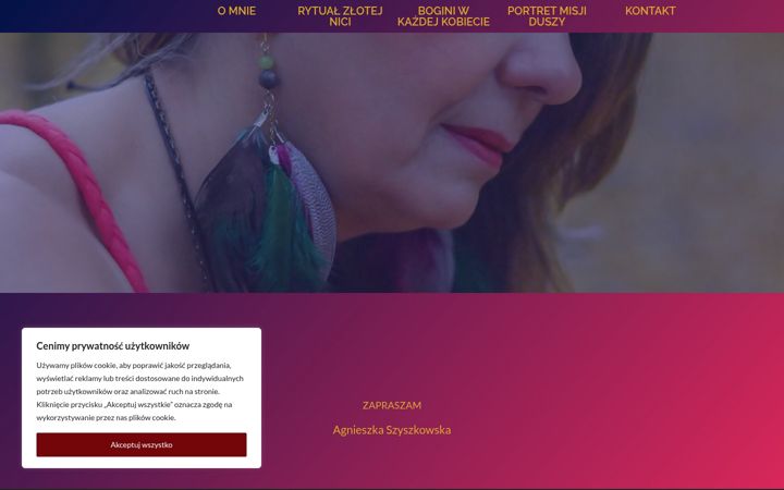 Screenshot of agnieszkaszyszkowska.pl