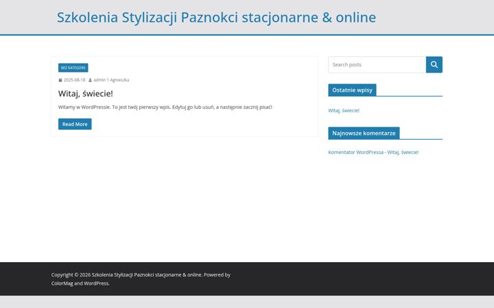 Screenshot of agnieszkawojtkowiakszkolenia.pl