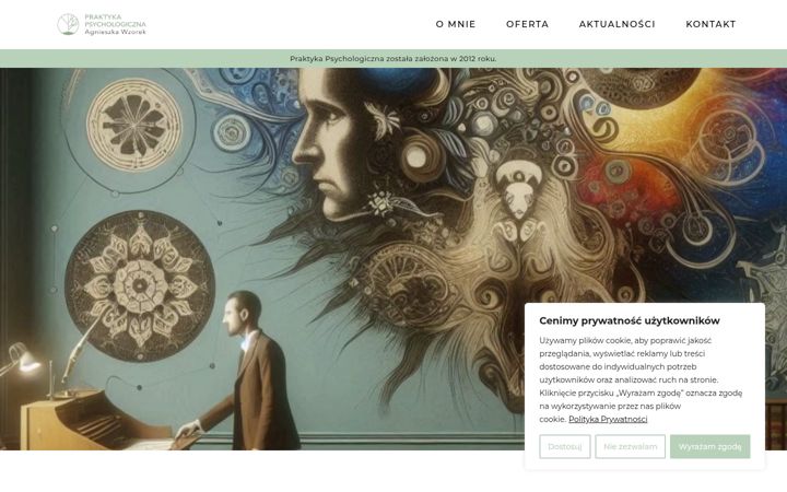Screenshot of agnieszkawzorek.pl