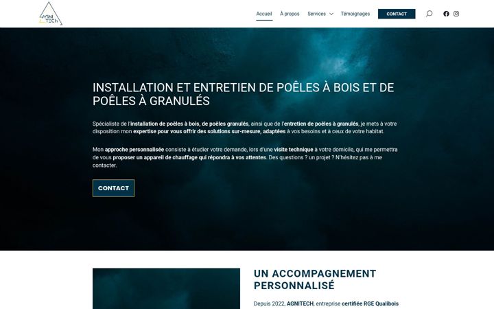 Screenshot of agnitech.fr
