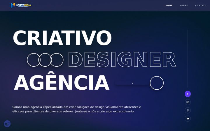 Screenshot ta' agnortemidia.com.br
