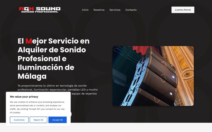Screenshot of agnsound.es