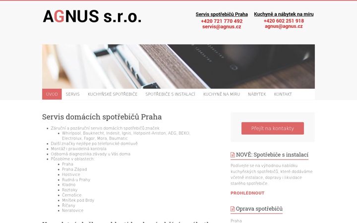 Skjámynd af agnus.cz