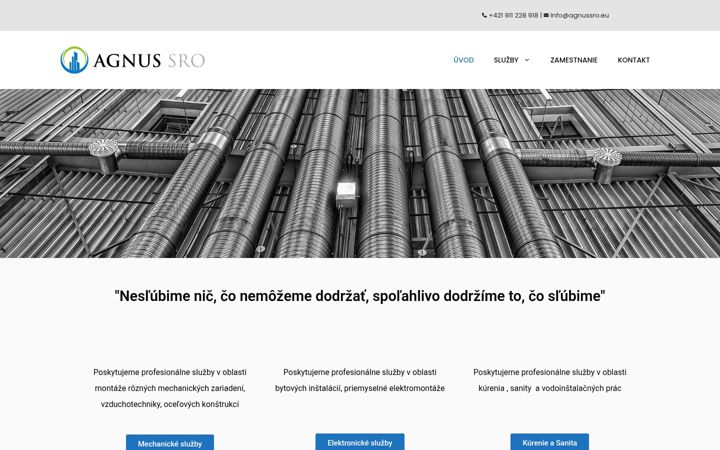 Screenshot of agnussro.eu