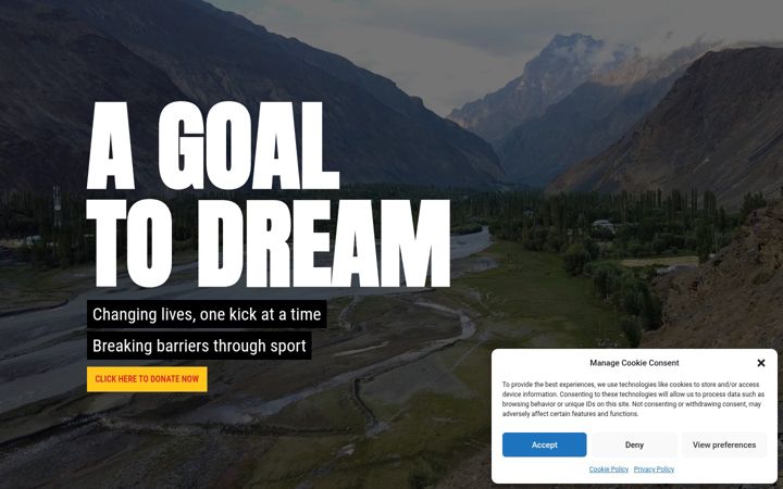 Screenshot of agoaltodream.com