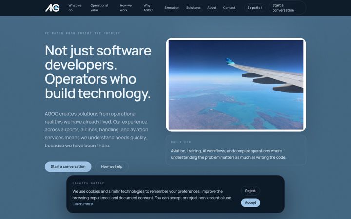 Screenshot of agocgroup.com