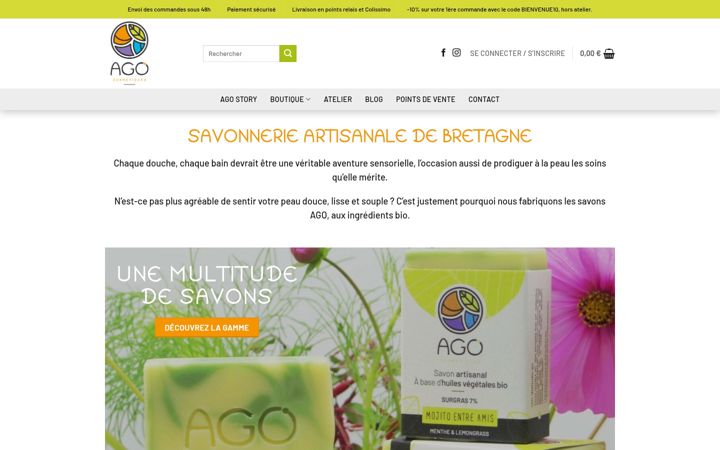 Screenshot von agocosmetiques.com