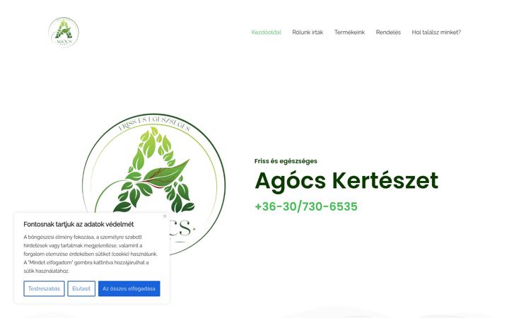Screenshot of agocskert.hu