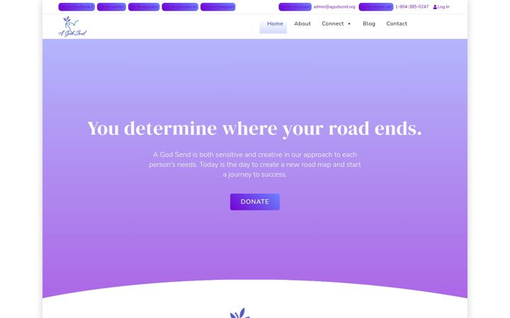 Screenshot of agodsend.org