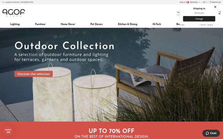 Screenshot of agofstore.com