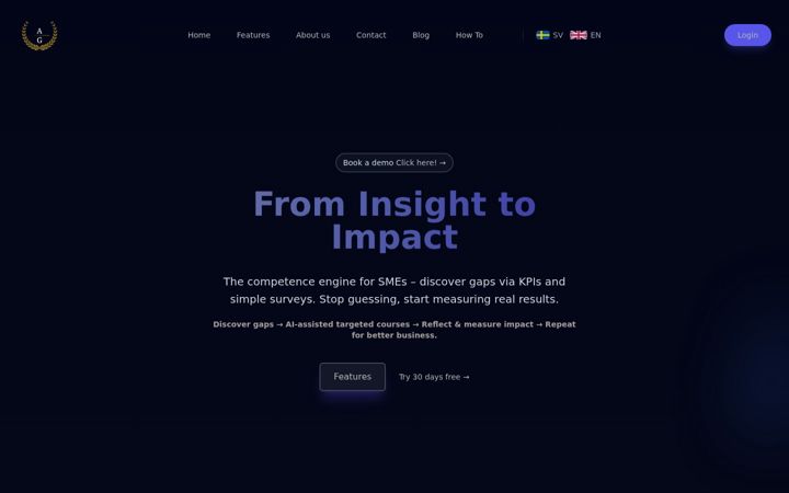 Screenshot of agoge.se